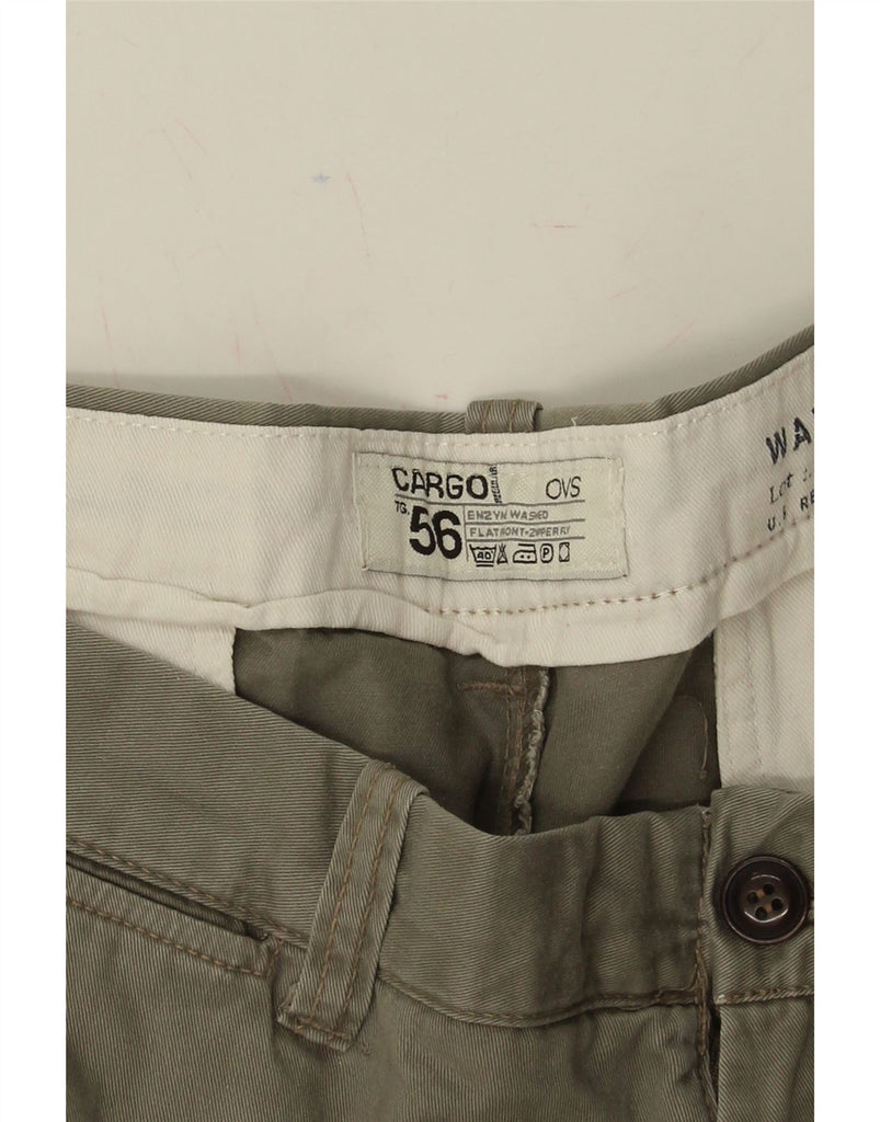 OVS Mens Cargo Shorts IT 56 3XL W40 Khaki Vintage OVS and Second-Hand OVS from Messina Hembry 
