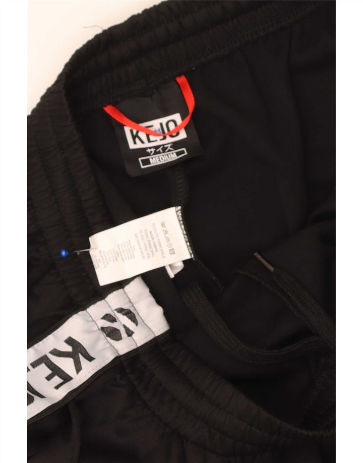 Kejo Mens Graphic Sport Shorts Medium Black Colourblock Polyester