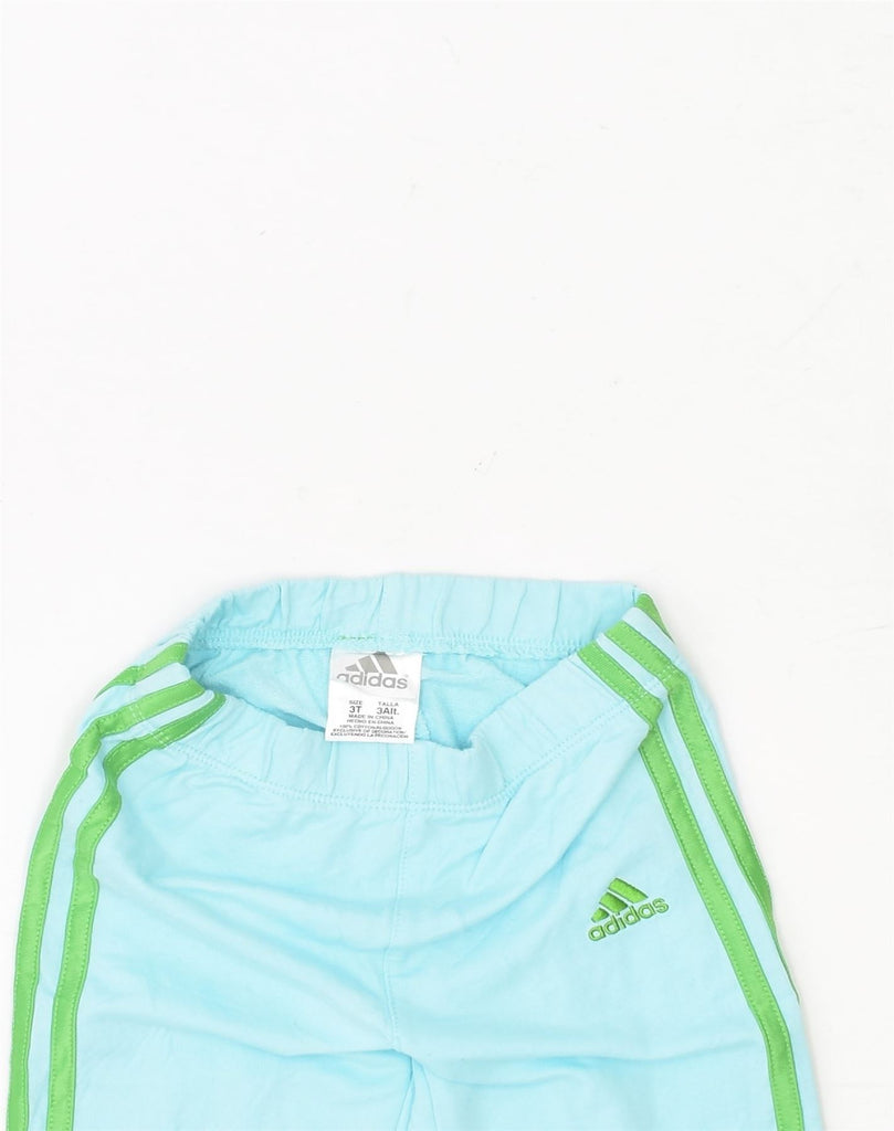 ADIDAS Boys Sport Shorts 2-3 Years Blue Cotton | Vintage | Thrift | Second-Hand | Used Clothing | Messina Hembry 