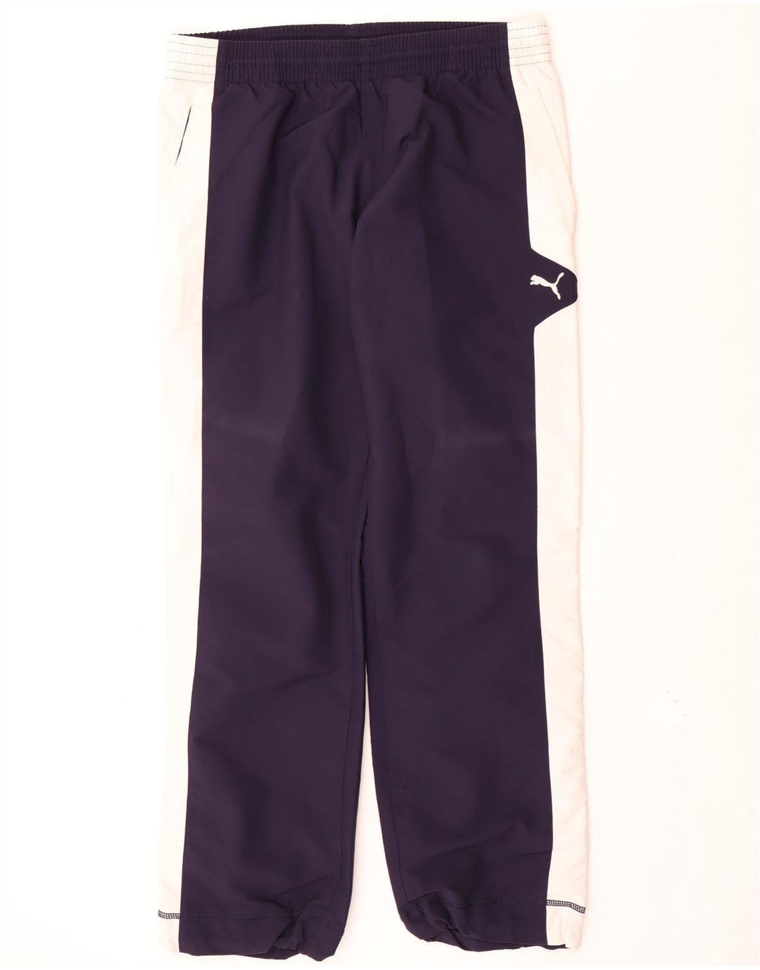 Puma Mens Tracksuit Trousers Joggers Medium Navy Blue Colourblock Sports