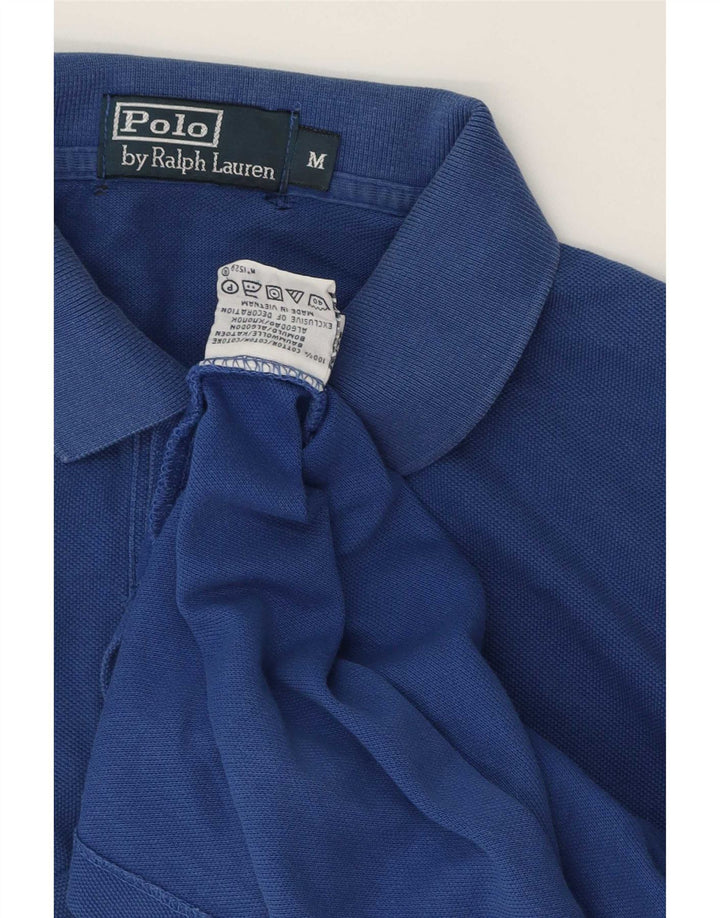 Polo Ralph Lauren Mens Polo Shirt Medium Blue Cotton