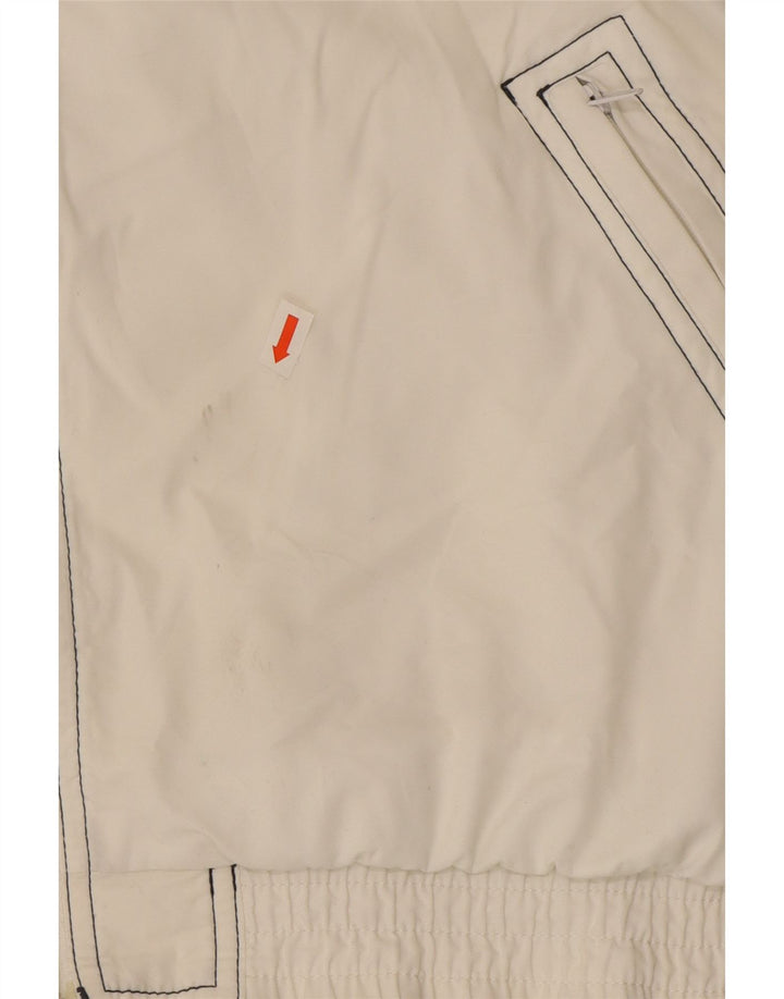 Lotto Mens Graphic Tracksuit Top Jacket XL White Colourblock Polyester