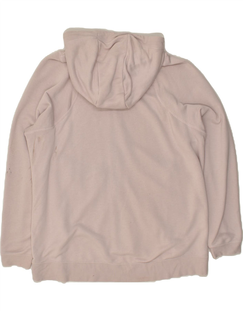 NIKE Womens Zip Hoodie Sweater UK 16 Large Grey | Vintage Nike | Thrift | Second-Hand Nike | Used Clothing | Messina Hembry 
