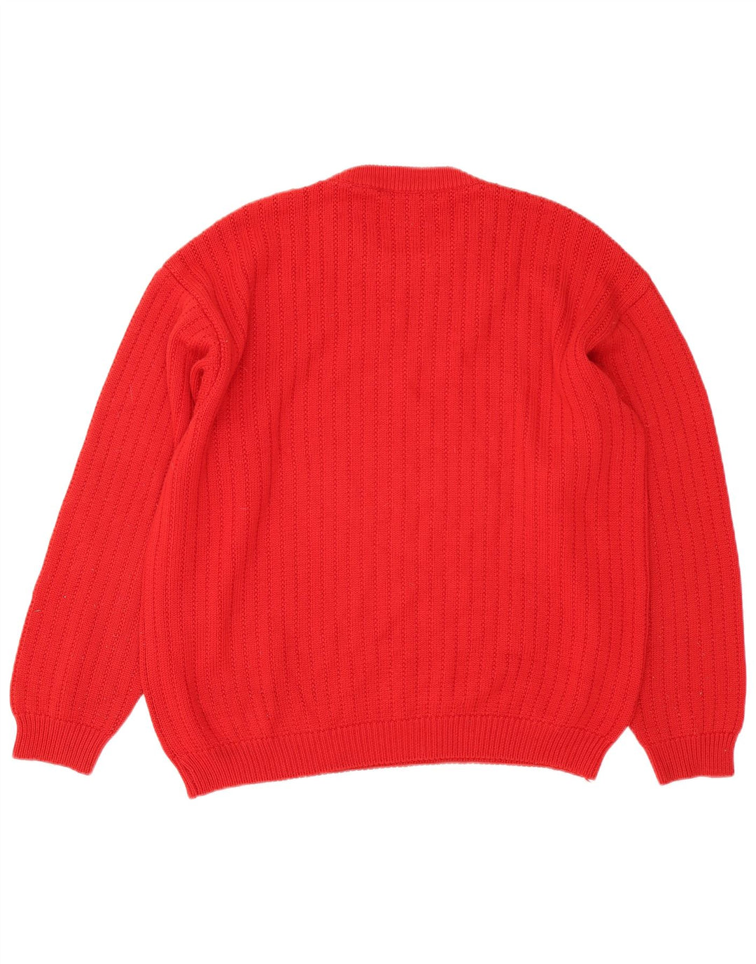 Il Granchio Mens Crew Neck Jumper Sweater XL Red Wool