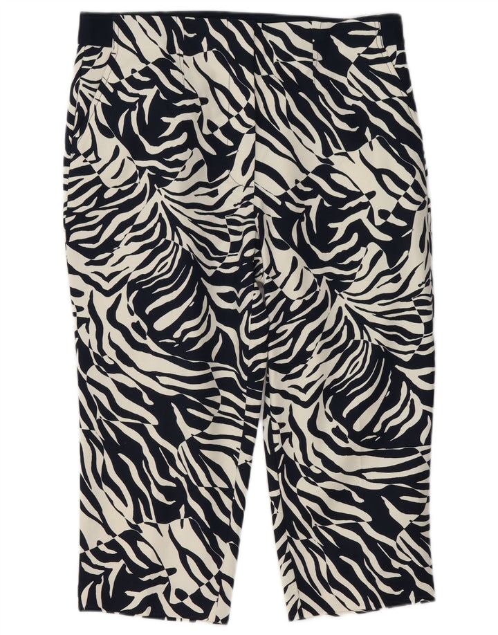 Marks & Spencer Womens Capri Trousers UK 16 Large W36 L20 Black