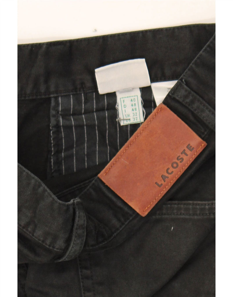 LACOSTE Mens Cropped Jeans W32 L26 Black Cotton Vintage Lacoste and Second-Hand Lacoste from Messina Hembry 