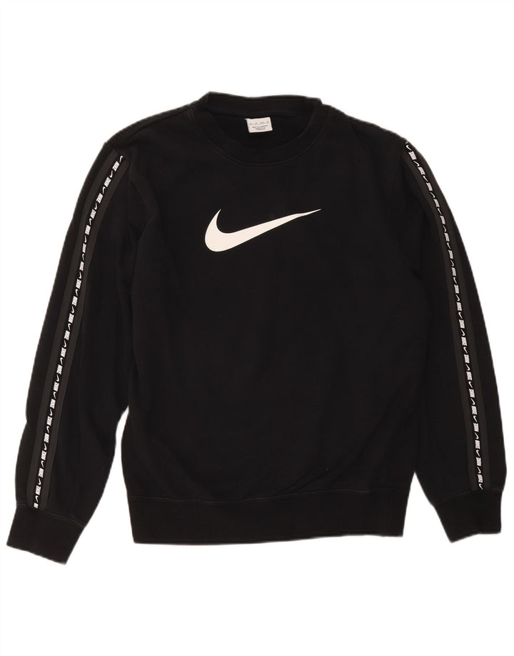 Nike Mens Graphic Sweatshirt Jumper XS Black Cotton