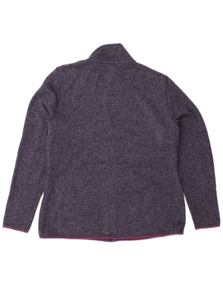 EDDIE BAUER Womens Tracksuit Top Jacket UK 18 XL Navy Blue Polyester