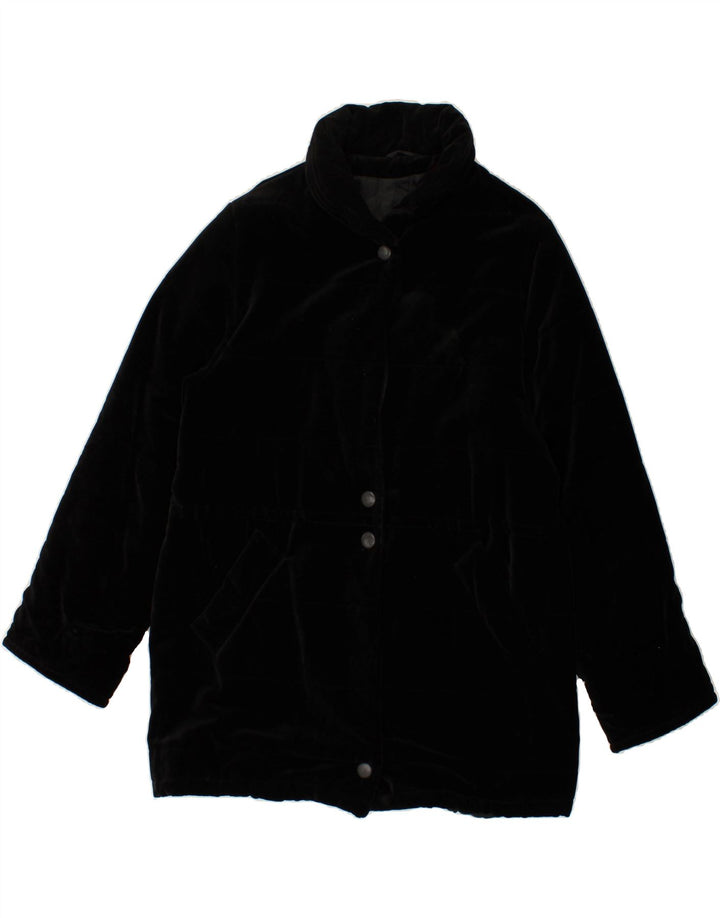 VINTAGE Womens Overcoat UK 18 Large Black Vintage Vintage and Second-Hand Vintage from Messina Hembry 