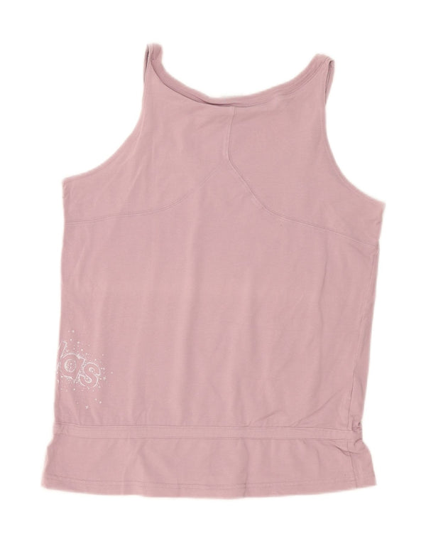 Adidas Womens Graphic Vest Top UK 18 XL  Purple Cotton