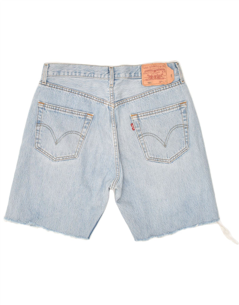 LEVI'S Mens 501 Denim Shorts W34 Large Blue | Vintage Levi's | Thrift | Second-Hand Levi's | Used Clothing | Messina Hembry 