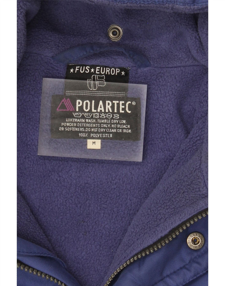 Polartec Mens Oversized Windbreaker Jacket UK 38 Medium Blue Polyester