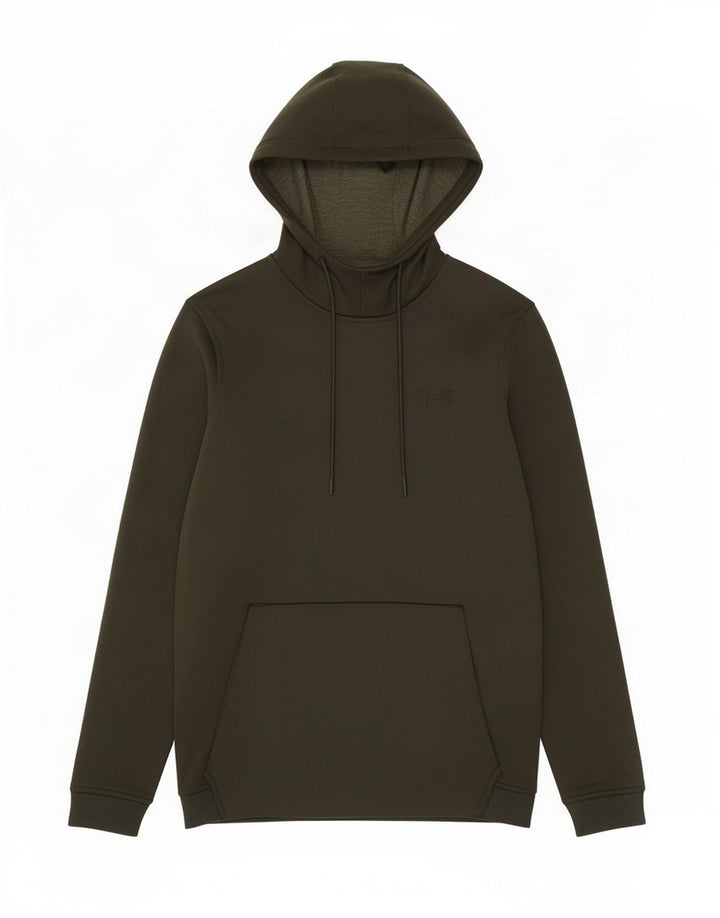 Under Armour Mens Cold Gear Hoodie Jumper Small Green Polyester