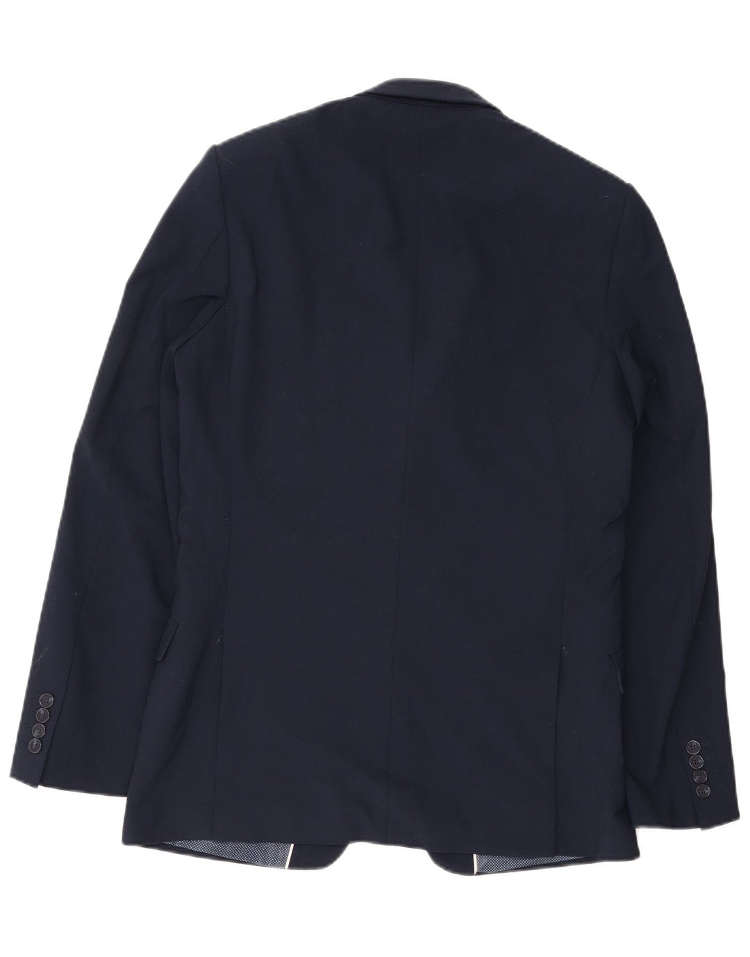 Marks & Spencer Mens 2 Button Slim Blazer Jacket UK 38 Medium Navy Blue