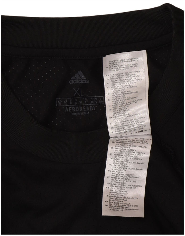 Adidas Mens Aeroready Vest Top XL Black Polyester