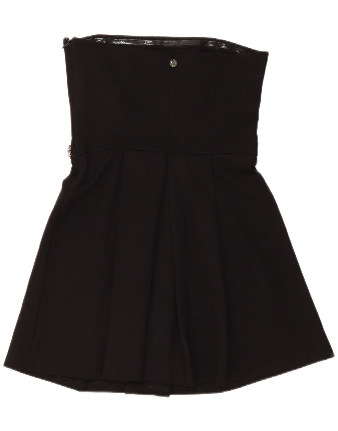 SIMONA BARBIERI Womens Twin-Set Strapless Dress UK 12 Medium Black Viscose Vintage Simona Barbieri and Second-Hand Simona Barbieri from Messina Hembry 