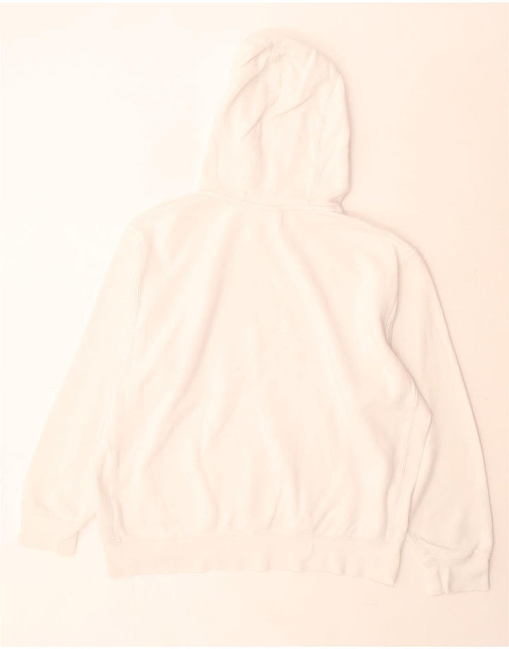 Nike Mens Hoodie Jumper Large White Cotton