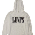 Levi's Mens Graphic Hoodie Jumper Small White Cotton