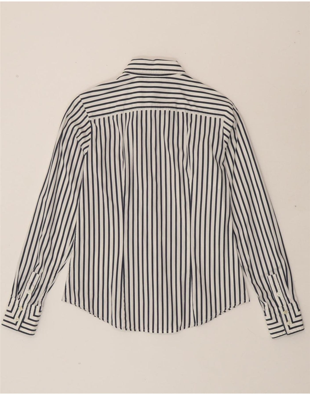 TOMMY HILFIGER Womens Shirt US 8 Medium White Pinstripe Cotton Vintage Tommy Hilfiger and Second-Hand Tommy Hilfiger from Messina Hembry 