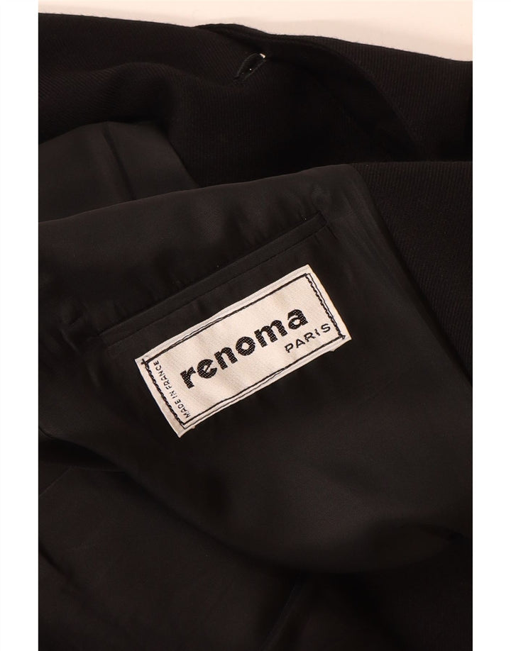 Renoma Mens 2 Button Blazer Jacket EU 46 Small Black