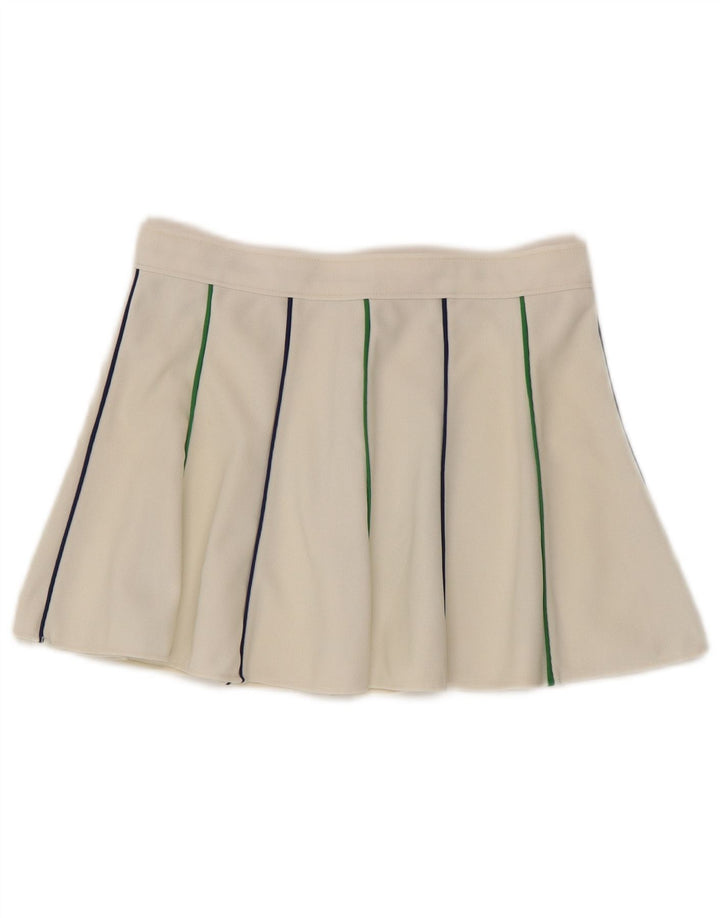 Vintage Womens Tennis Skirt UK 12 Medium White Striped
