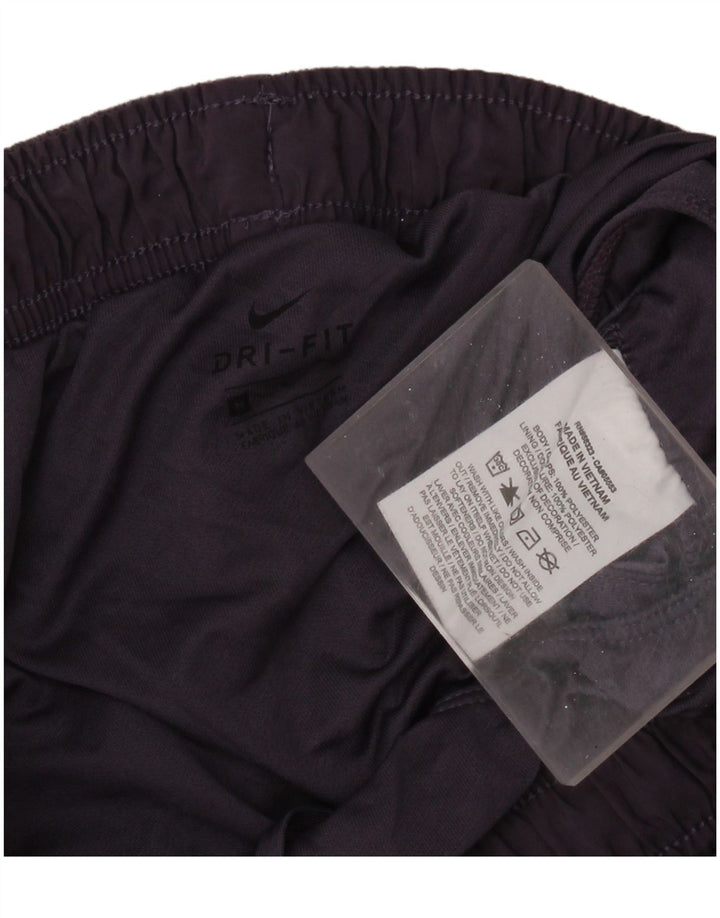 NIKE Womens Dri Fit Sport Shorts UK 14 Medium  Purple Flecked Polyester