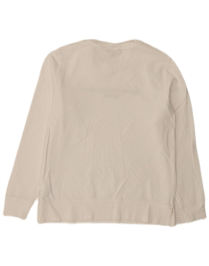 Tommy Hilfiger Mens Graphic Sweatshirt Jumper Small White Cotton
