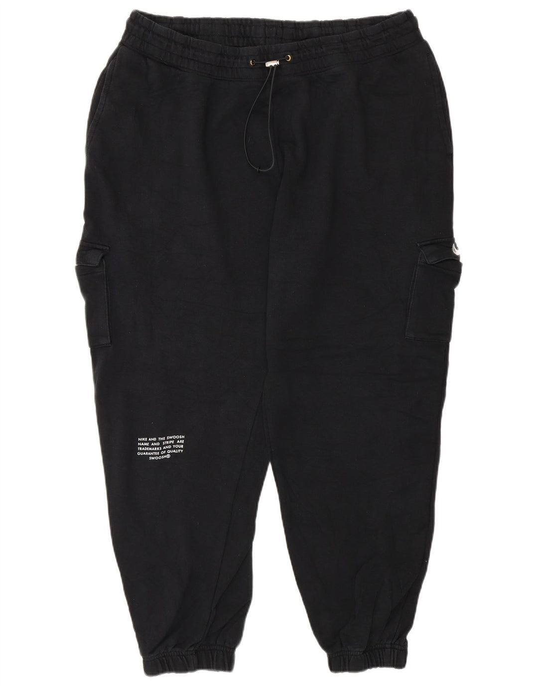 Nike Mens Graphic Cargo Tracksuit Trousers Joggers XL  Black Cotton