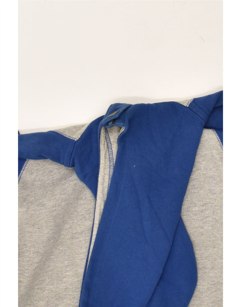 O'NEILL Boys Button Neck Hoodie Jumper 15-16 Years Blue Colourblock Cotton | Vintage O'Neill | Thrift | Second-Hand O'Neill | Used Clothing | Messina Hembry 