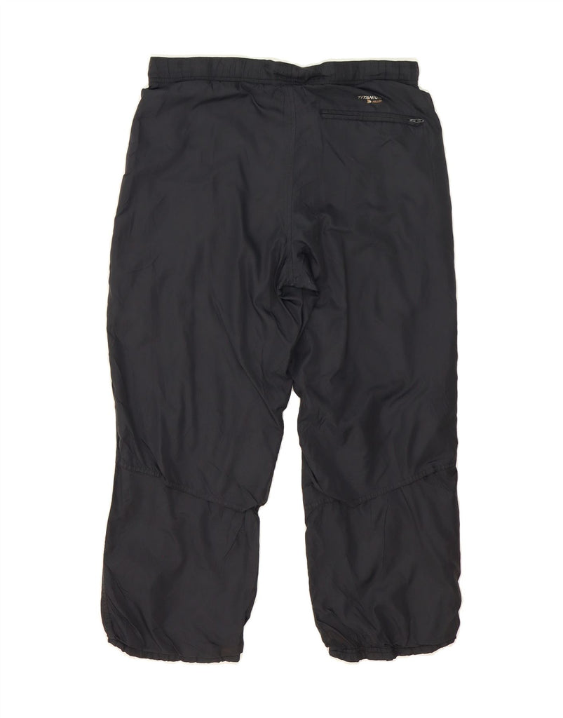 COLUMBIA Mens Titanium Capri Tracksuit Trousers Small  Black Nylon Vintage Columbia and Second-Hand Columbia from Messina Hembry 