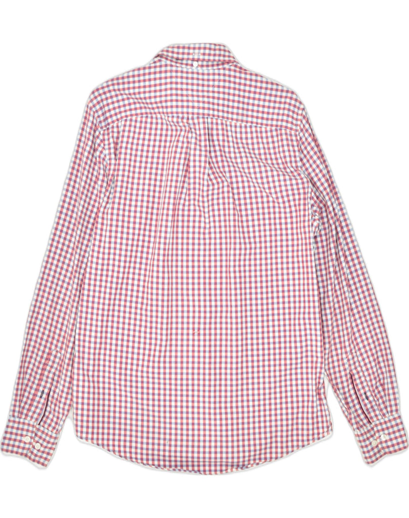 TOMMY HILFIGER Mens Custom Fit Shirt Small Red Gingham Cotton | Vintage | Thrift | Second-Hand | Used Clothing | Messina Hembry 
