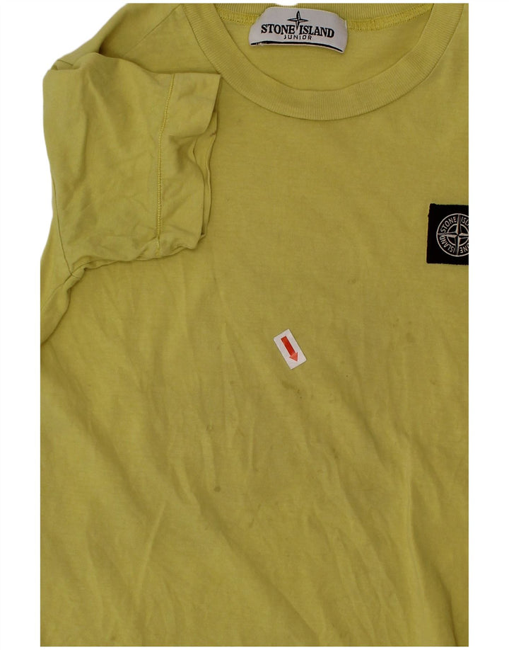 STONE ISLAND Boys T-Shirt Top 3-4 Years Green