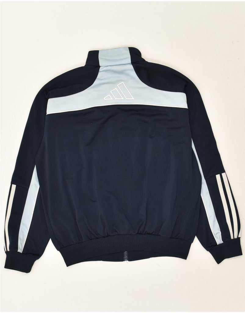 ADIDAS Boys Graphic Tracksuit Top Jacket 11-12 Years Large Navy Blue | Vintage Adidas | Thrift | Second-Hand Adidas | Used Clothing | Messina Hembry 