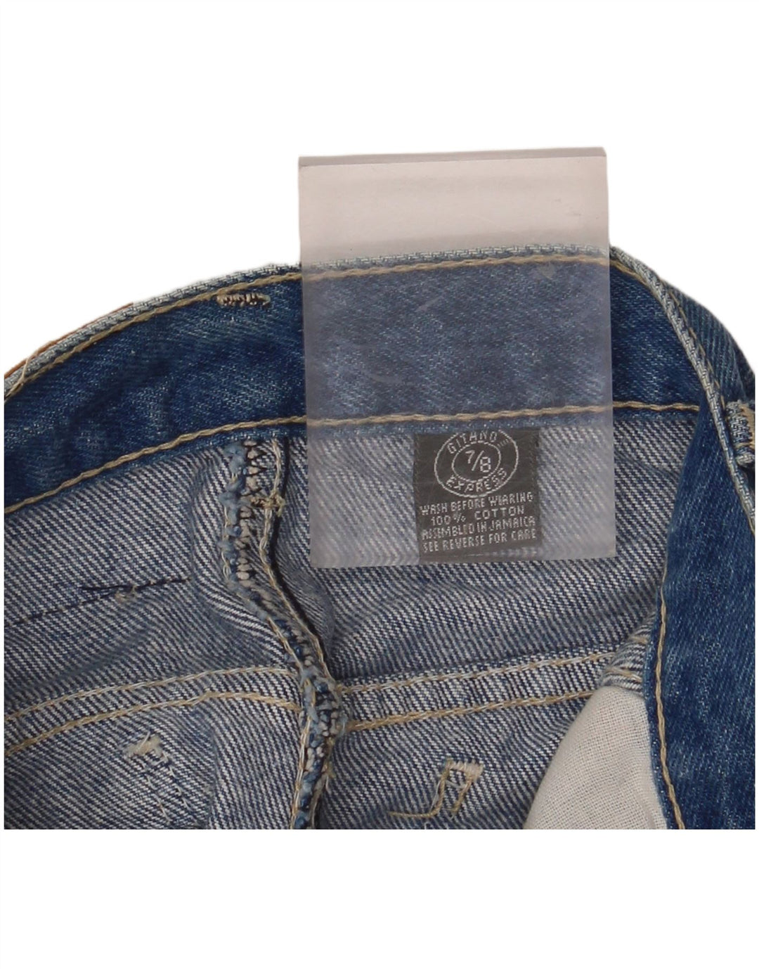 GITANO Womens High Waist Denim Skirt W26 Small Blue Cotton