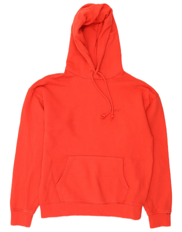 Levi's Mens Relaxed Fit Hoodie Jumper XS Red Cotton