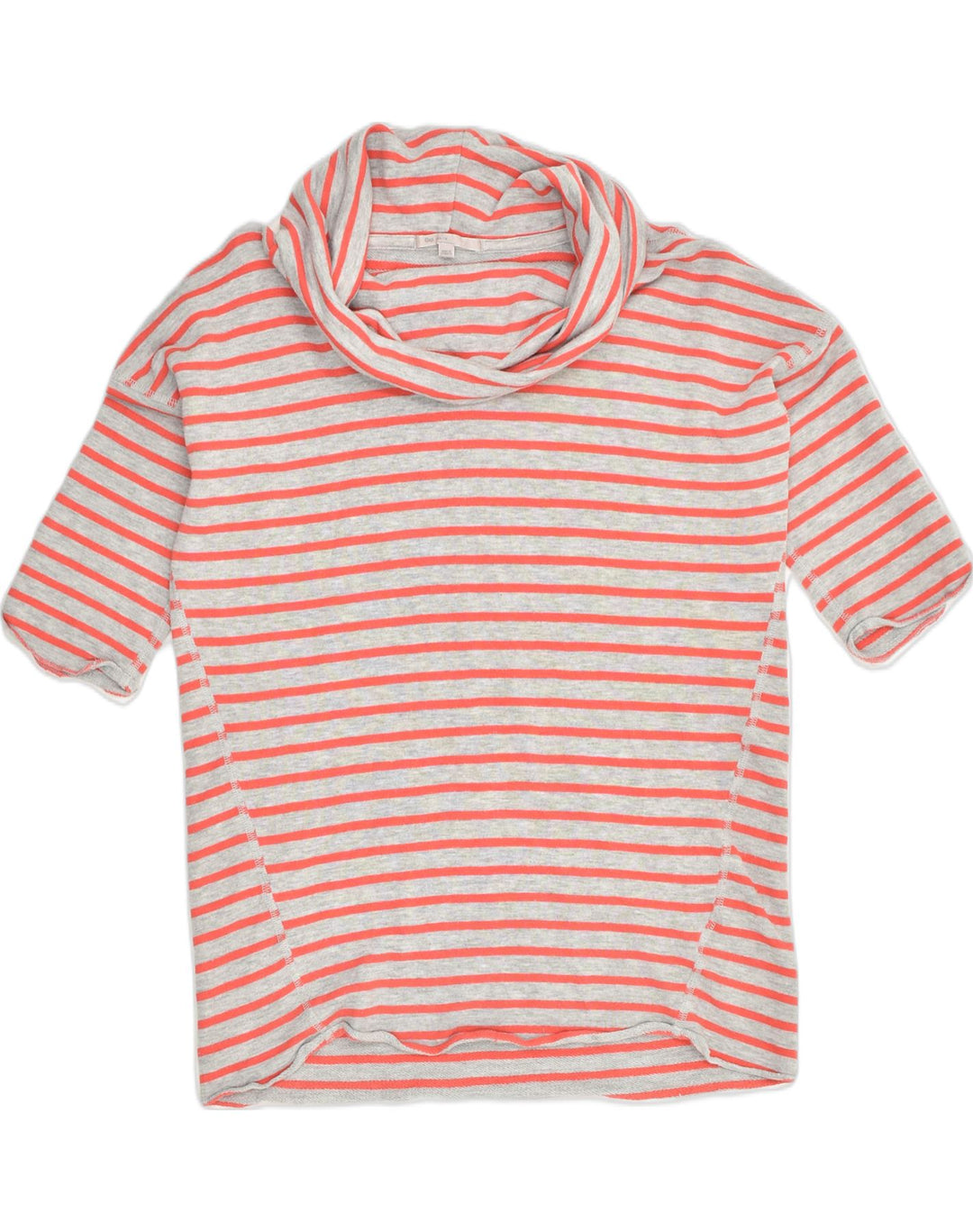GAP Womens Oversized T-Shirt Top UK 6 XS Red Striped Viscose | Vintage Gap | Thrift | Second-Hand Gap | Used Clothing | Messina Hembry 