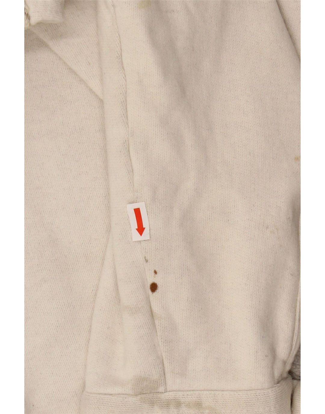 VINTAGE Mens Graphic Bomber Jacket UK 44 2XL Beige Striped Wool