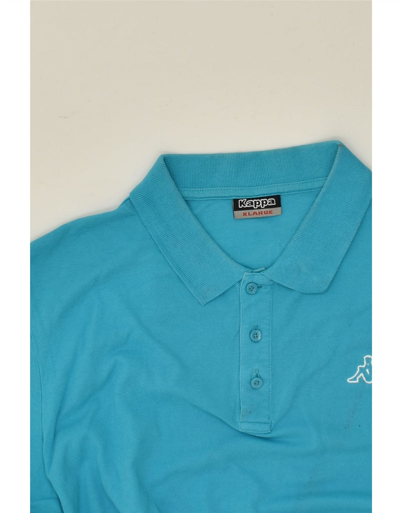 KAPPA Mens Polo Shirt XL Blue Cotton | Vintage Kappa | Thrift | Second-Hand Kappa | Used Clothing | Messina Hembry 