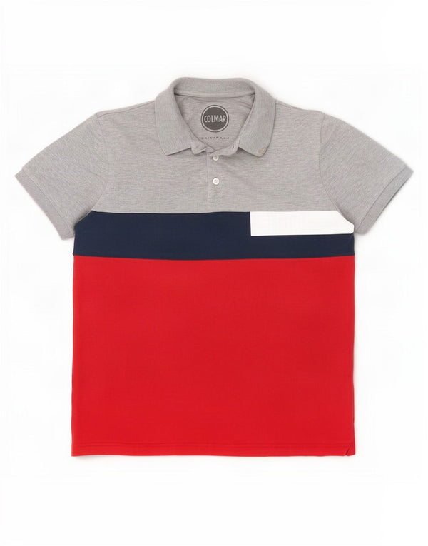 Colmar Boys Polo Shirt 13-14 Years Multicoloured Colourblock Cotton