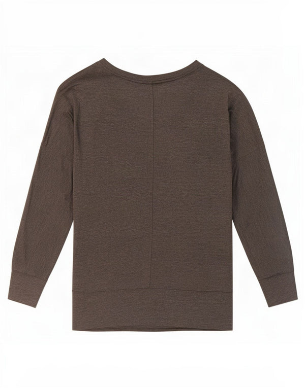 MINT VELVET Womens Top Long Sleeve UK 16 Large Grey Viscose