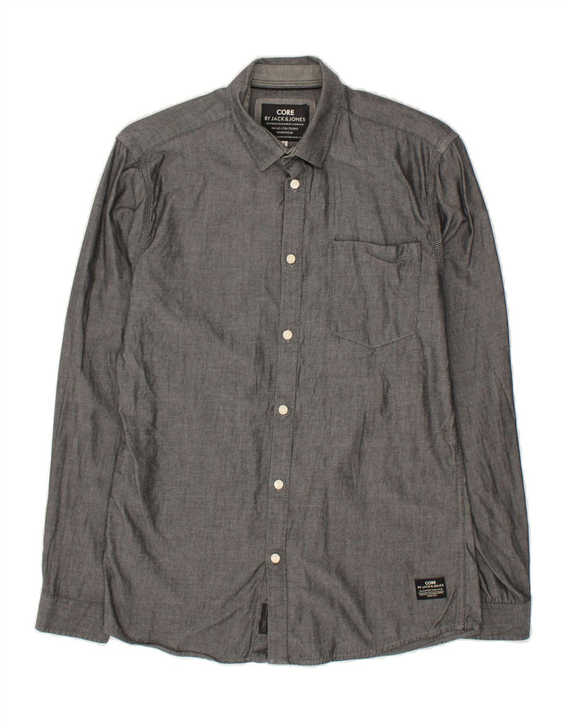 JACK & JONES Mens Shirt Small Grey | Vintage Jack & Jones | Thrift | Second-Hand Jack & Jones | Used Clothing | Messina Hembry 