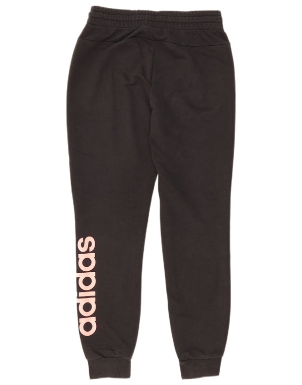 Adidas Womens Graphic Tracksuit Trousers Joggers UK 8/10 Small Black