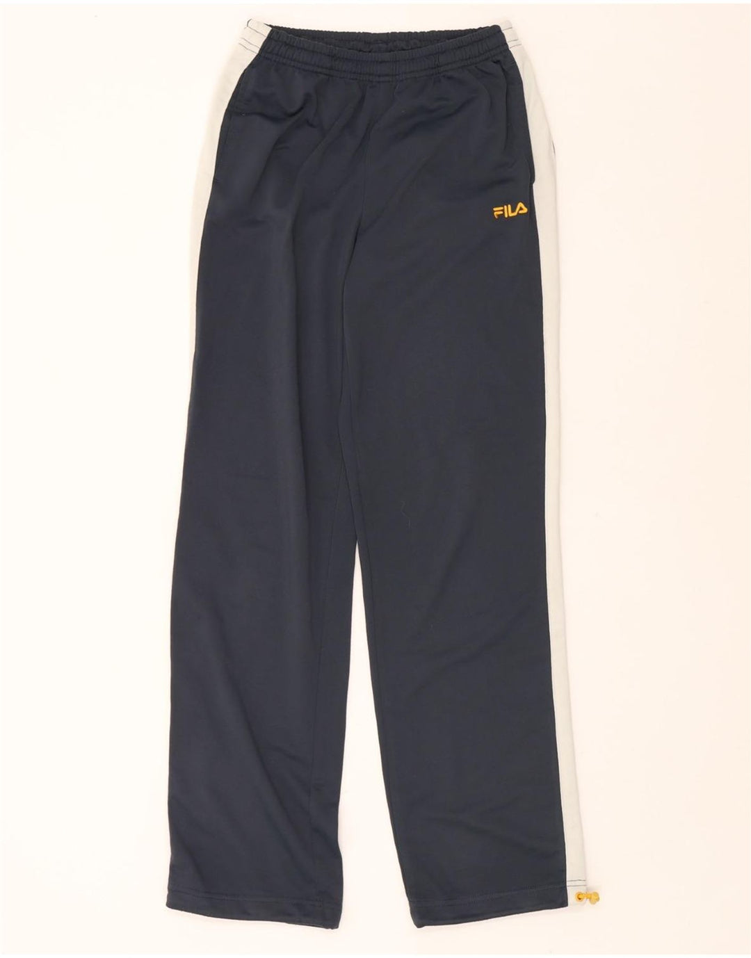 FILA Boys Tracksuit Trousers 13-14 Years  Grey Colourblock Polyester Vintage Fila and Second-Hand Fila from Messina Hembry 