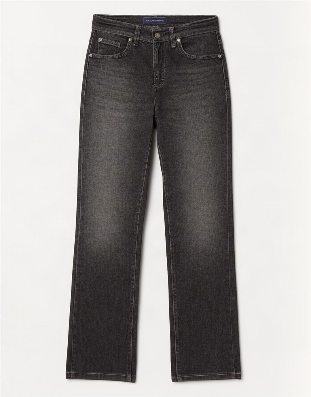 Trussardi Womens Straight Jeans W28 L30 Grey Cotton