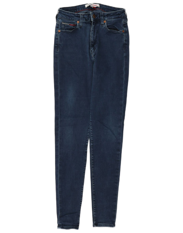 Tommy Hilfiger Womens Skinny Jeans W26 L30 Navy Blue Cotton