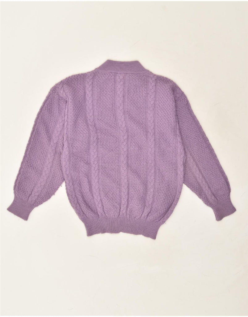 VINTAGE Womens Turtle Neck Jumper Sweater UK 16 Large Purple | Vintage Vintage | Thrift | Second-Hand Vintage | Used Clothing | Messina Hembry 