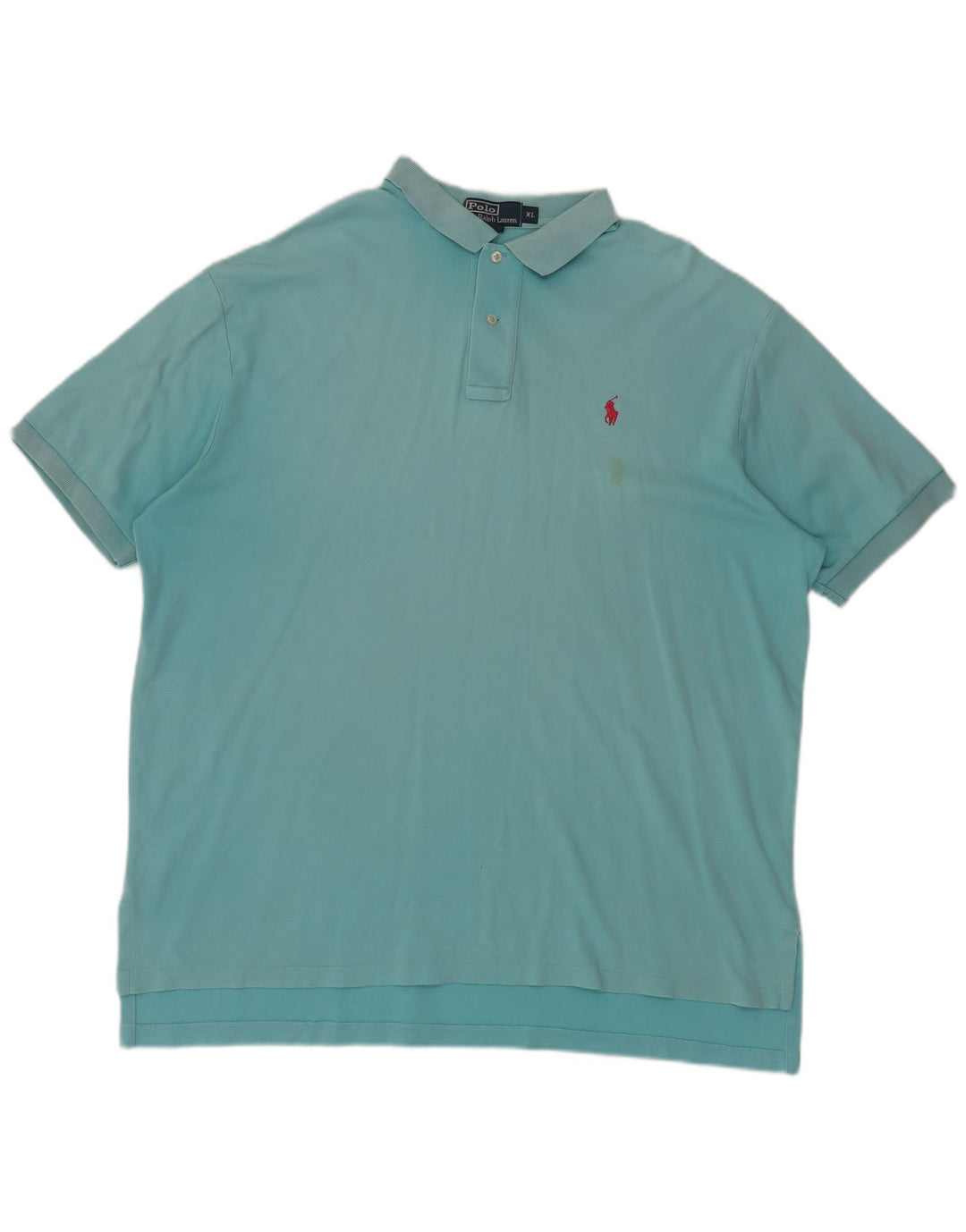 POLO RALPH LAUREN Mens Polo Shirt XL Turquoise Cotton