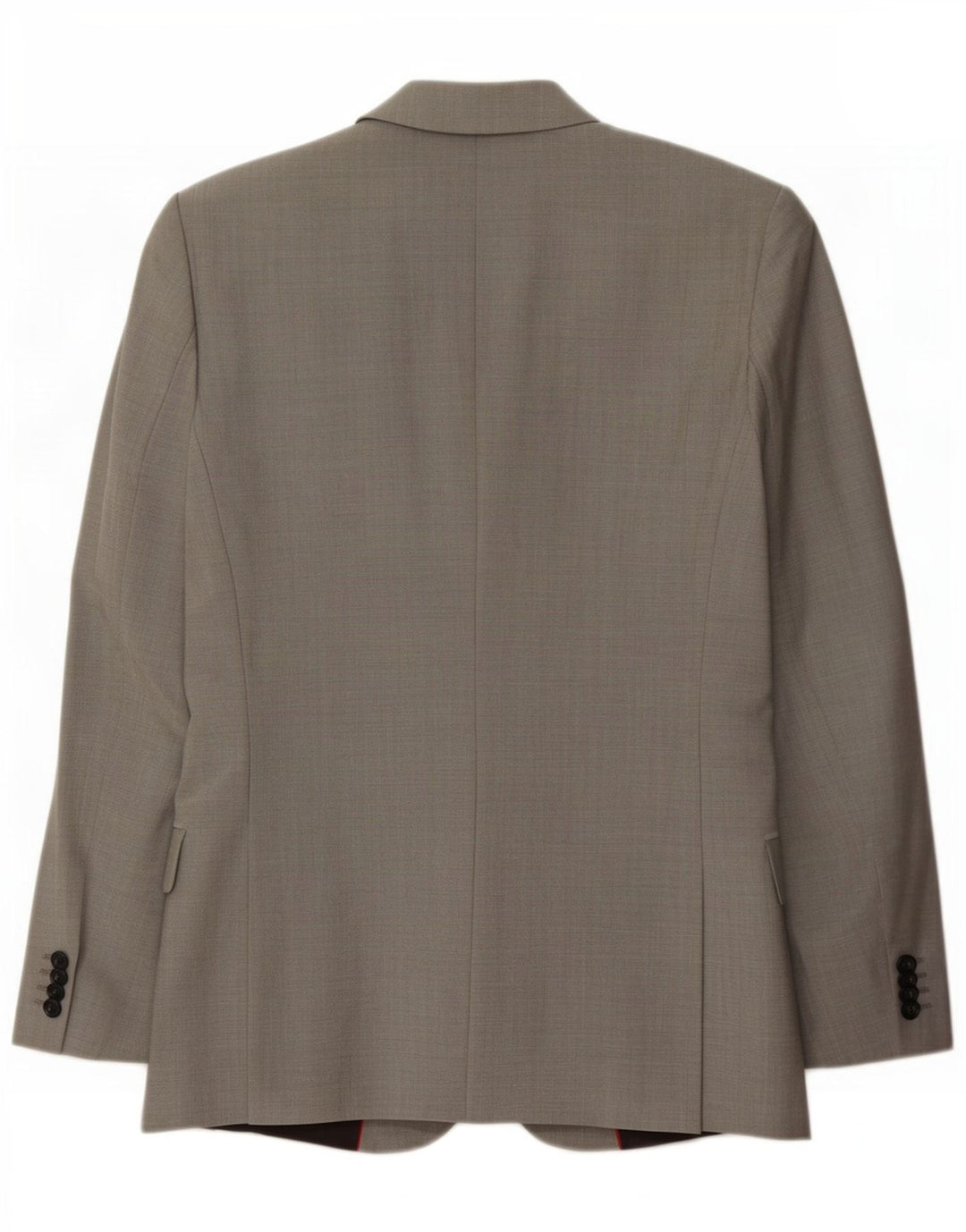 Hugo Boss Mens 2 Button Blazer Jacket EU 46 Small Grey Wool