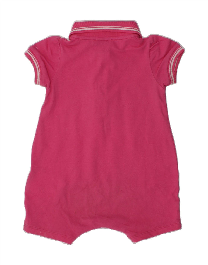 MONCLER Baby Girls Bodysuit 9-12 Months Pink Cotton | Vintage Moncler | Thrift | Second-Hand Moncler | Used Clothing | Messina Hembry 