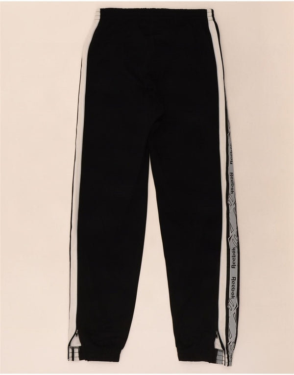 Reebok Mens Graphic Tracksuit Trousers Joggers Large Black Colourblock